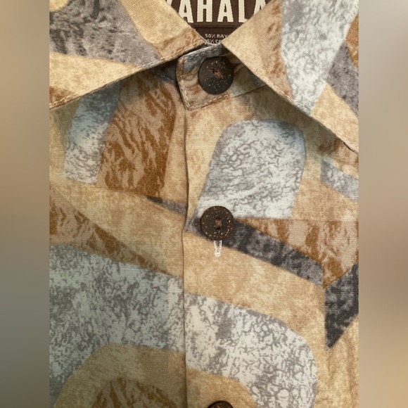 Men's Kahala Hawaiian Abstract Shirt Tropical - Picture 4 of 4